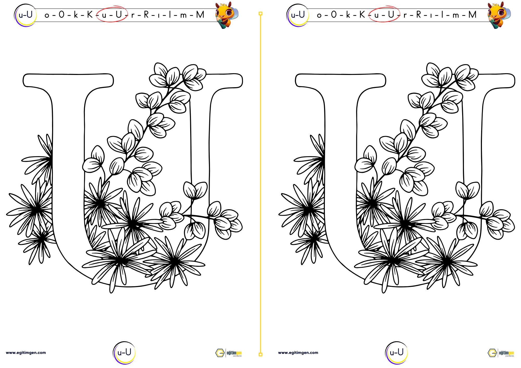 u-harfi-yeni-muufredat-boyama.png - Eğitimgen